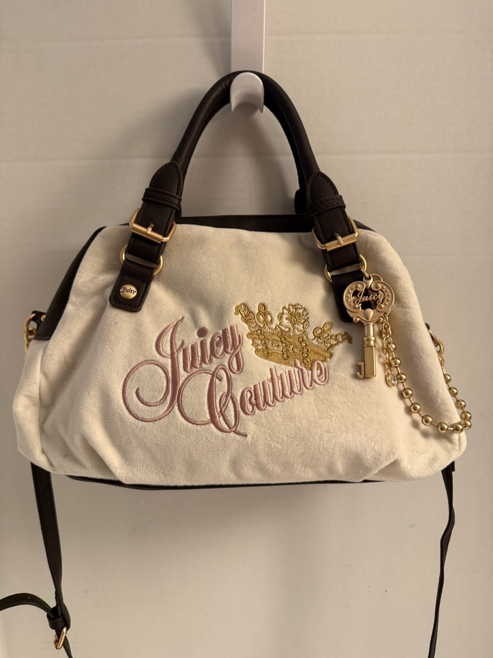 Juicy Couture The Key to Juicy Dome Satchel Crossbody Bag – Crystal NWOT